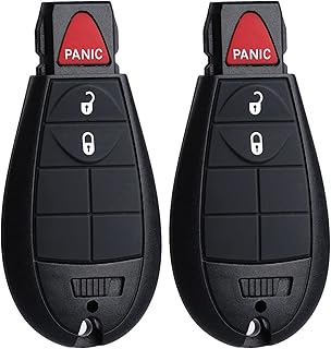 Key Fob FOBIK Replacement Fits for Dodge Ram 1500 2500 3500 2009 2010 2011 2012 Journey Challenger Grand Caravan Chrysler Town and Country Jeep Grand Cherokee Commander Keyless Entry Remote Control