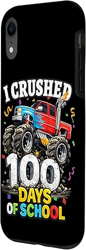 Miniatura 2 de I Crushed 100 Days of School - Monster Truck 100th Day Boys Case for iPhone XR