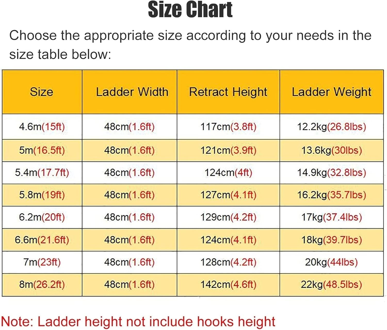 Ladders Aluminum Extension Ladder with Hooks & Stabilizer,Heavy Duty Compact Telescoping Ladder for Outdoor,Easy to Store/6.2M Comfortable Anniversary