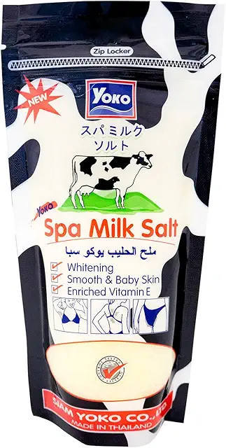 Yoko Spa Milk Salt Whitening Body Scrub with Vitamin E, 300g