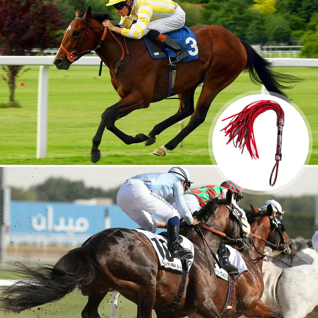 1 Pieza Fusta Caballo, Latigo Cuerode Cuero Artificial Suave,Fusta Caballo Herramienta de Entrenamiento, Accesorios para Disfraces, Cultivo para Montar a Caballo para Deportes al Aire Libre