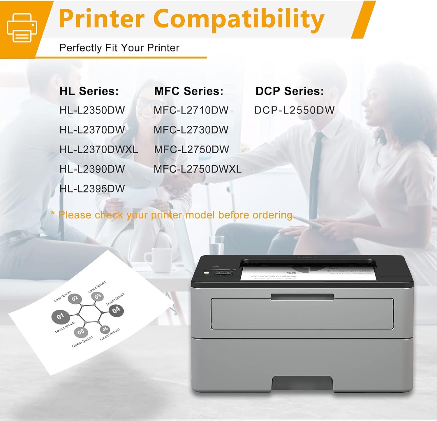 One-Day Sale: Up to 50% Off CMCMCM Compatible Toner Cartridge Replacement for Brother TN760 TN730 3PK Work for Brother DCP-L2550DW MFC-L2710DW HL-L2390DW MFC-L2750DW HL-L2370DWXL HL-L2370DW MFC-L2750DWXL Printer [with CHIP]