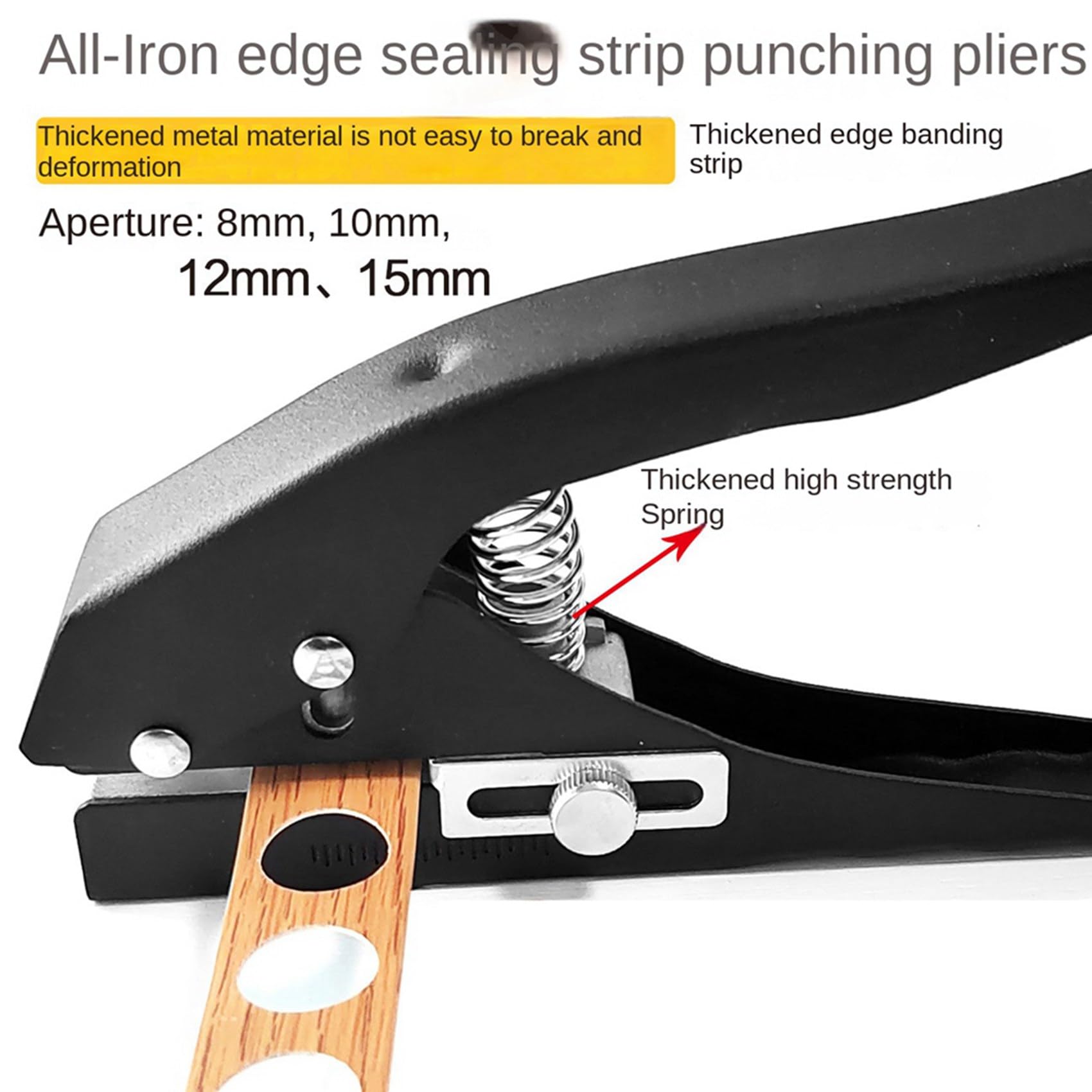 4X Perforatore Circolare da 12 mm Perforatore per Carta Perforatore Rotondo un Foro Singolo Manuale per Carte D'Identità, Carte nel PVC, Foto Badge