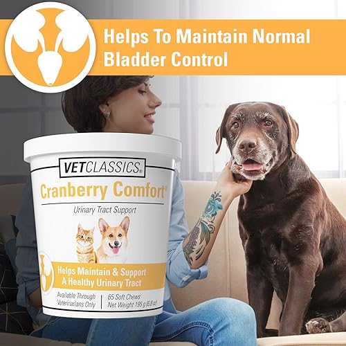 Miniatura 9 de Vet Classics Cranberry Comfort - Suplemento para mascotas para el tracto urinario para perros, gatos, mantiene la salud de la vejiga del perro,