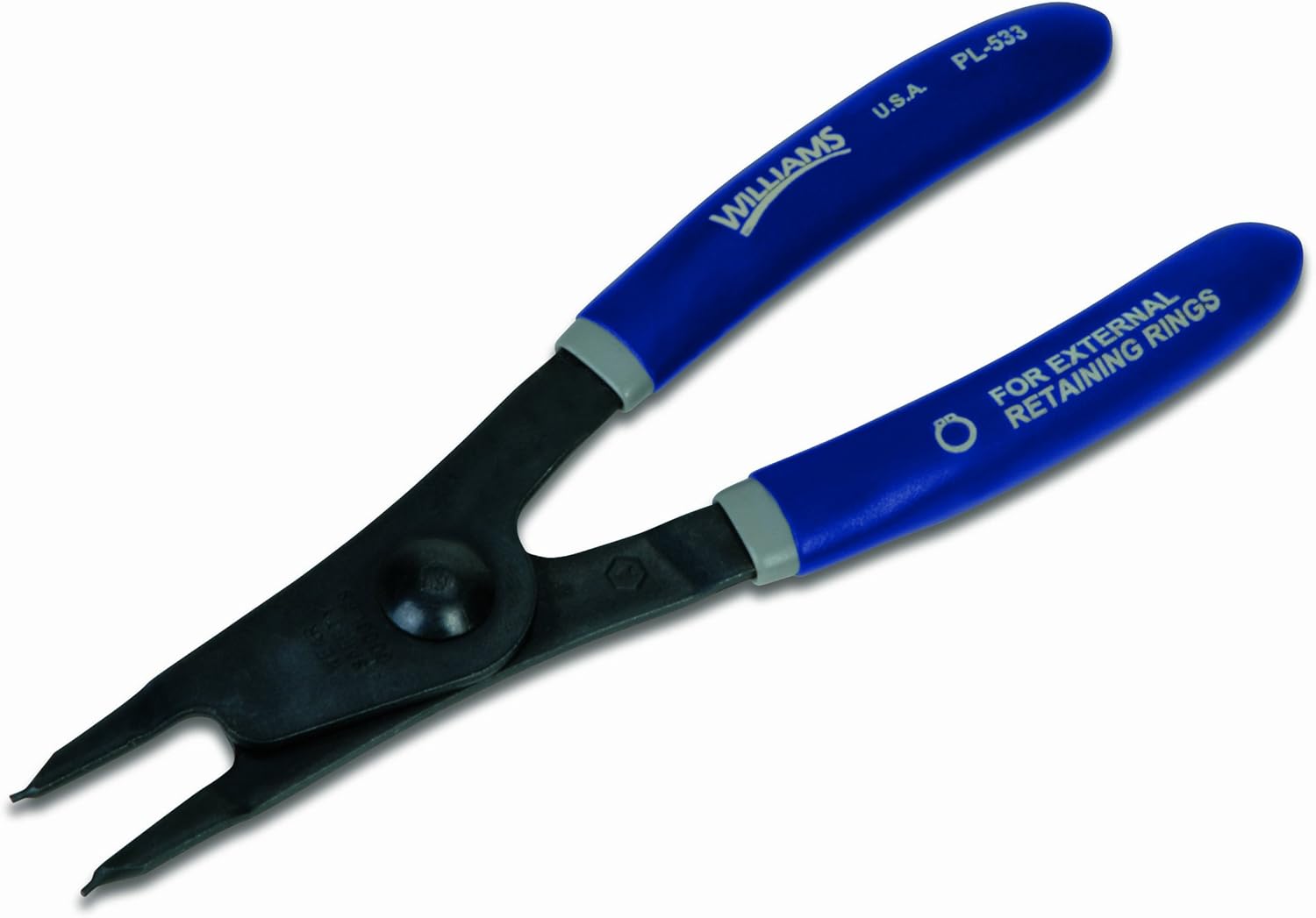 Williams PL-533 6 1/2-Inch External Fixed Tip Retaining Ring Pliers