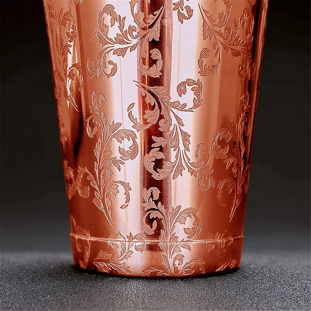 Cocktail Shaker Boston Stainless Steel Bar Tool Tin Cup With Engraving Etched Lavender