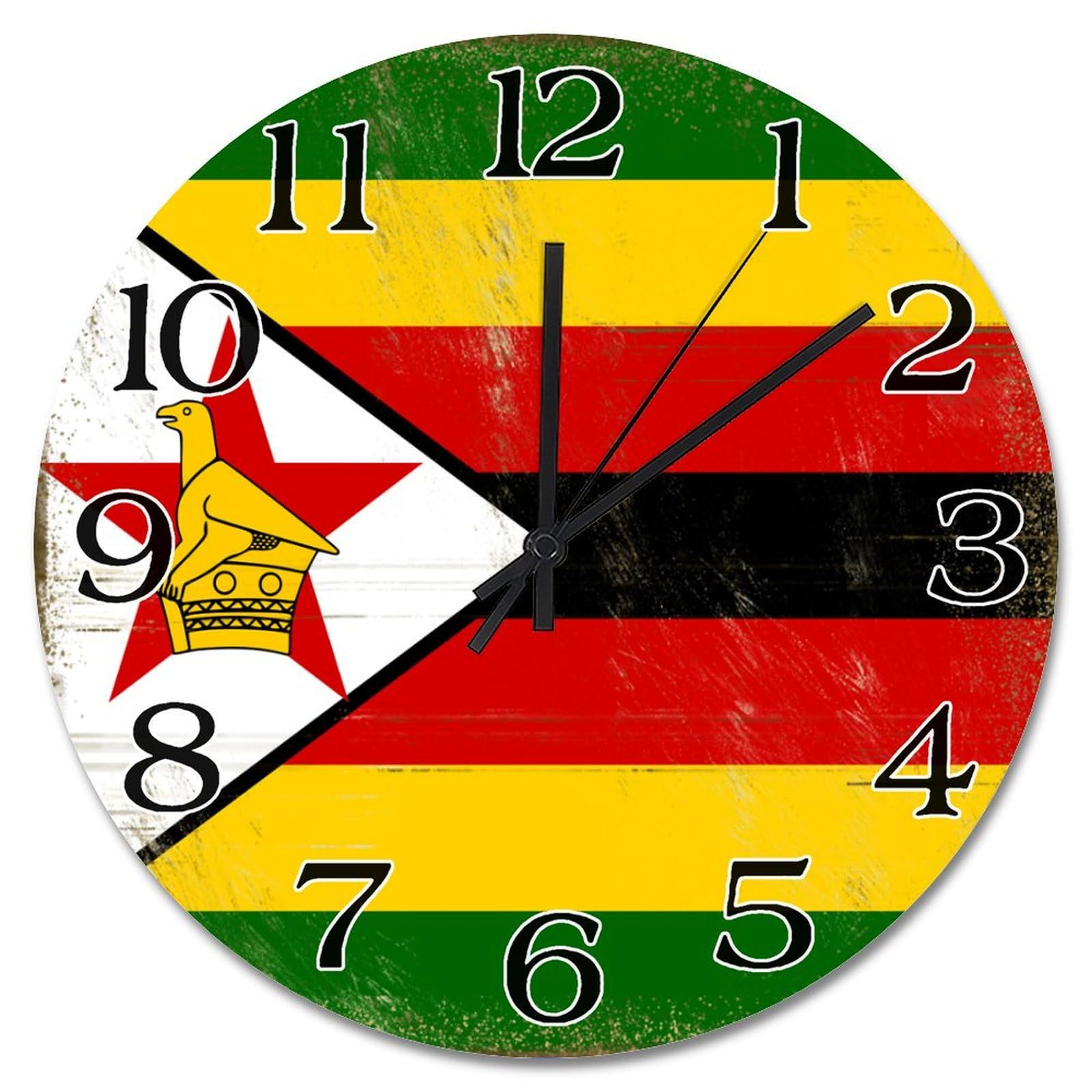 Horloge murale du Zimbabwe : cadeau idéal pour ami étranger expatrié