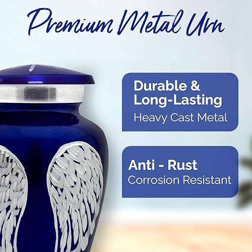 Miniatura 4 de Urna pequeña para cenizas humanas, mini urna de recuerdo para honrar a tus seres queridos, con capacidad para 3 pulgadas cúbicas, homenaje