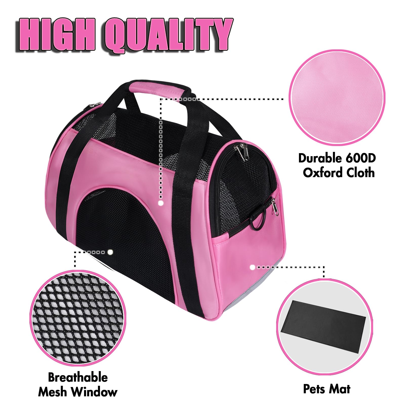Soft Sided Portable Cat Carrier - Image 3