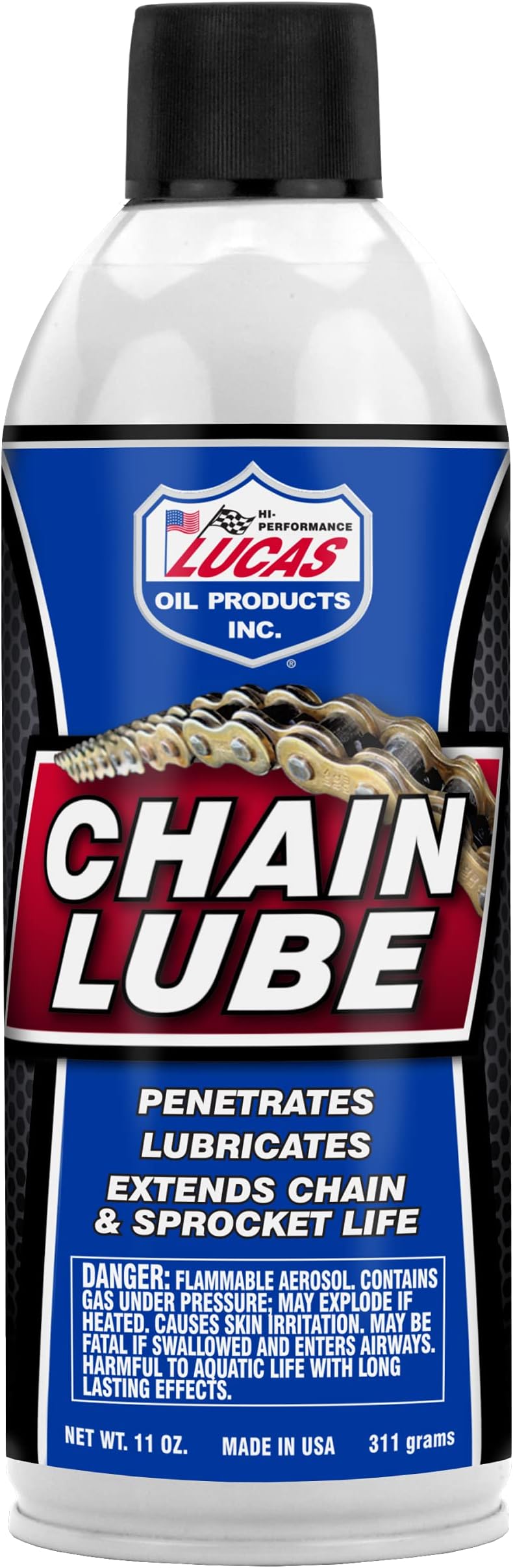 Lucas Oil 10393-12PK Aerosol Penetrant/Chain Lube - 11 oz., (Pack of 12)