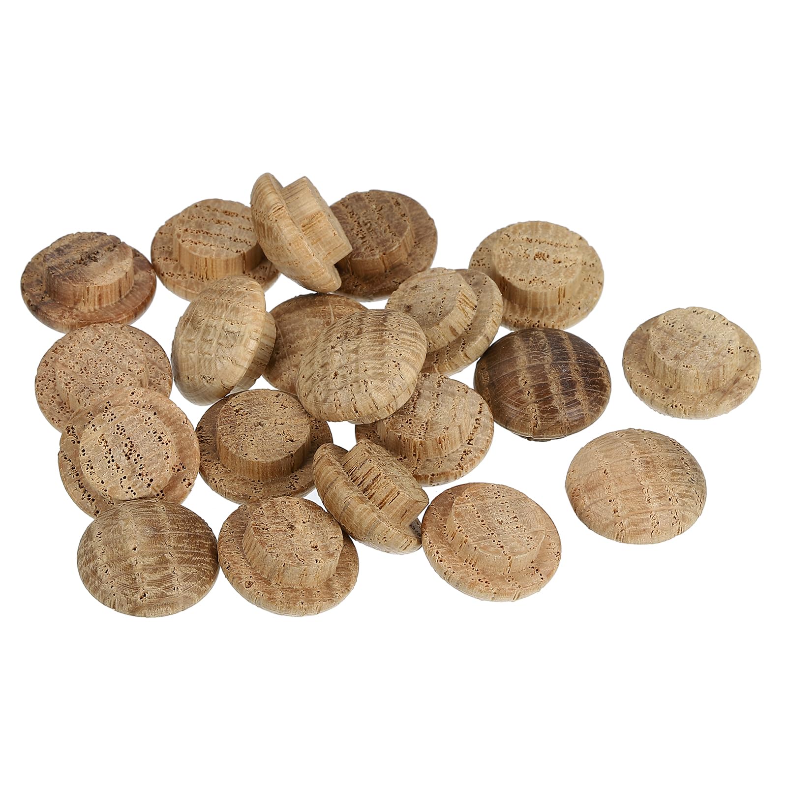 uxcell 200 Pcs 0.39 x 0.59 Inch Wood Hole Plugs, Wooden Screw Hole Cover