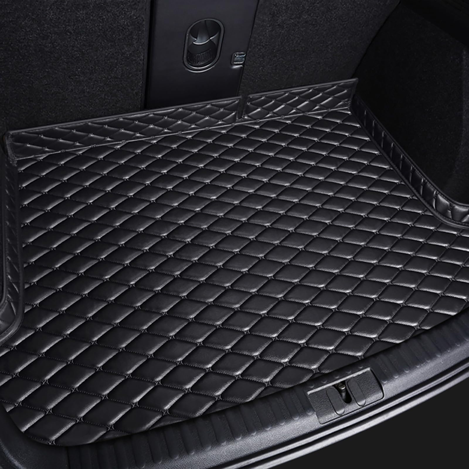 YDLYDL Boot Liner Mat for BMW X5 XDrive 45e 2022 2021 G05, Anti-Scratch Cargo Protector Leather Car Waterproof Rear Trunk Mat Scratch Proof Carpets,Black