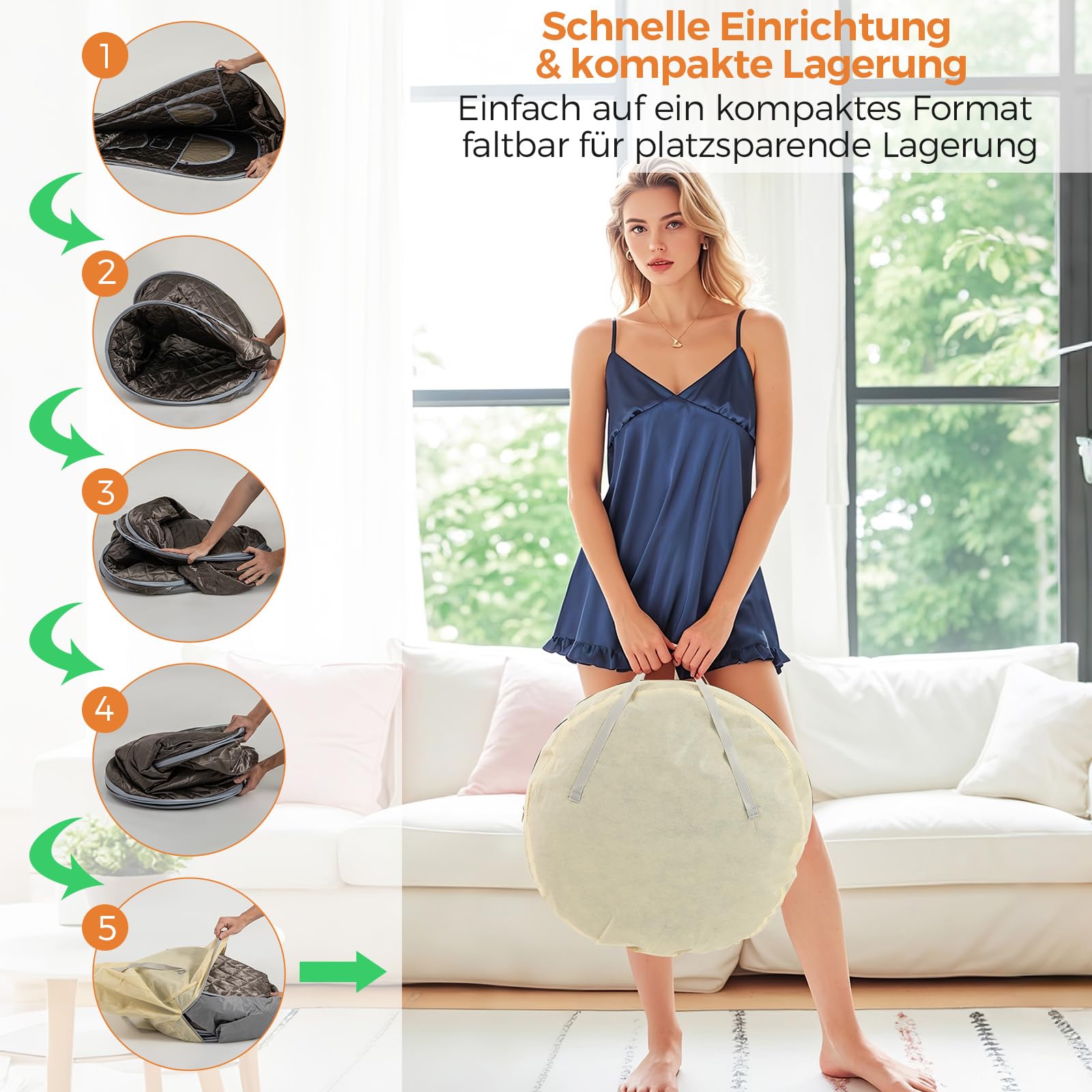 COSTWAY tragbare Dampfsauna, Heimsauna für 1-2 Personen mit 3 Liter Dampfgenerator, Timer, Fernbedienung, Fußmassagegerät & Klappstuhl, Saunazelt Sitzsauna Zuhause, 89 x 89 x 149 cm (Grau)