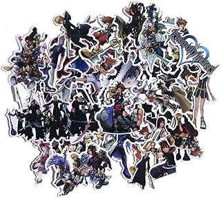 Kingdom Hearts Set of 50 Assorted Stickers Decal Set