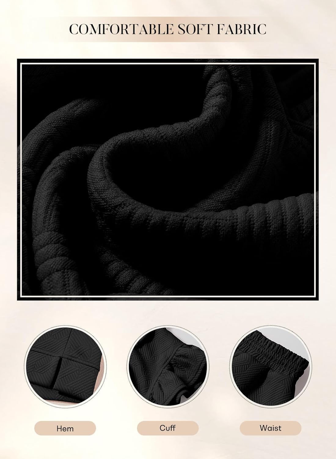 SHEWIN 2 Piece Sets Outfits for Women V Neck Collared Ruffle Short Sleeve Polo Shirts Quarter Zip Pullover Tops Lounge Set - Image 4