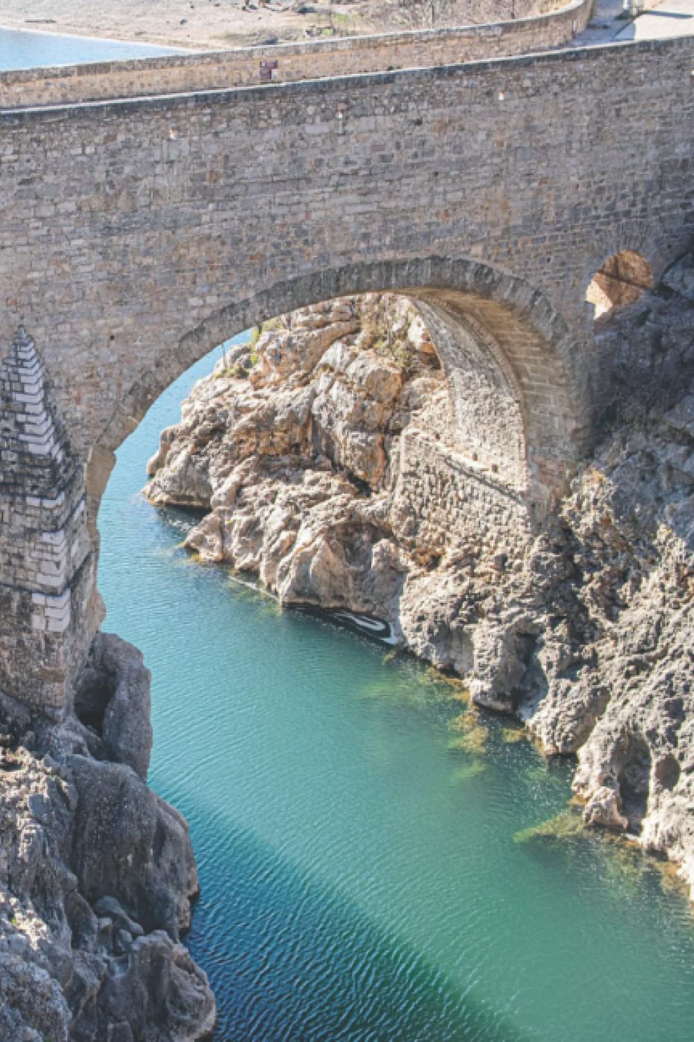 Stone Bridge Journal: paperback, 100 soft white pages with soft black ink lines