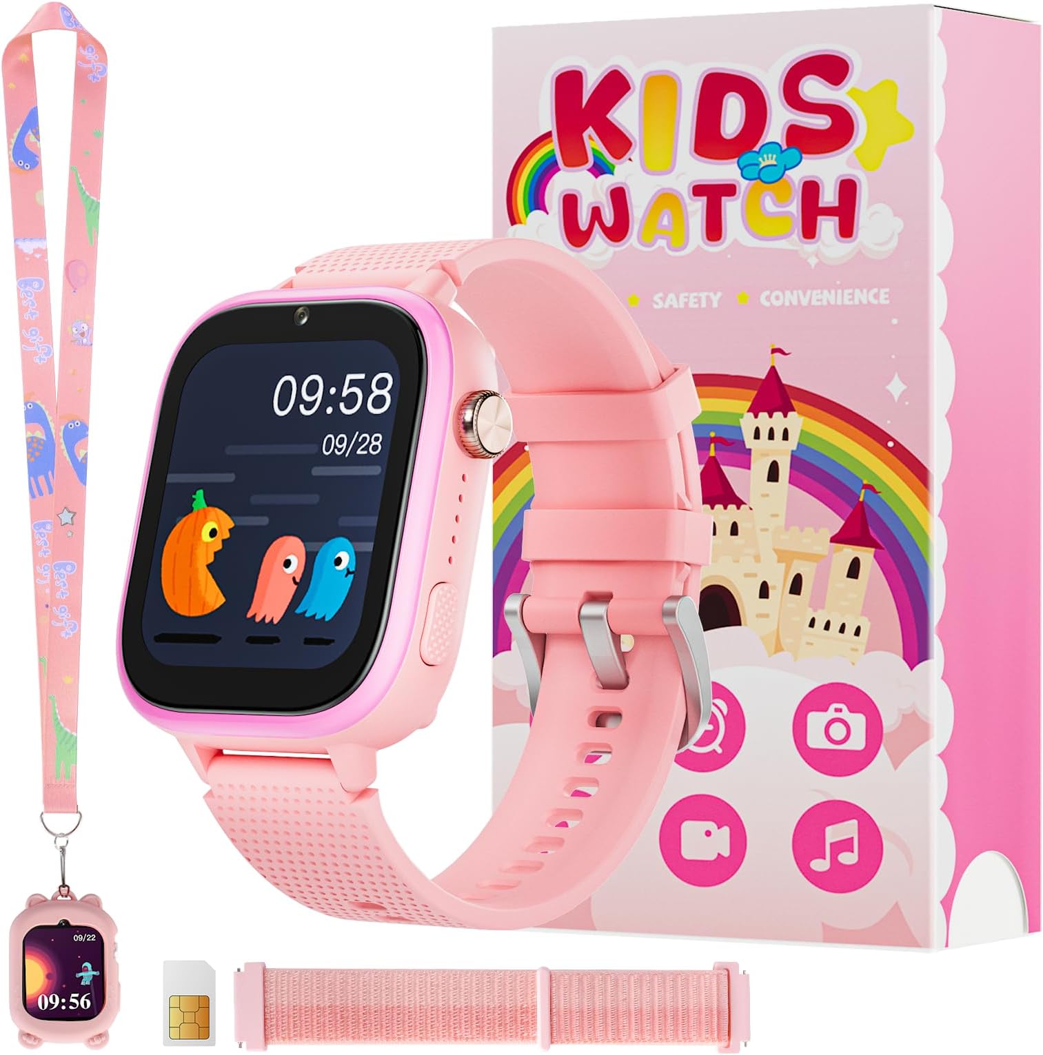 Smartwatch Bambini 4G GPS Con Videochiamata - Impermeabile, SOS, Giochi E Localizzatore - Foto 8