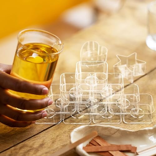 Miniatura 2 de EXCEART 40 soportes de plástico transparente para velas de té, latas de cera de vela, estuches con 100 mechas de vela de 1.575in, recipiente de lata