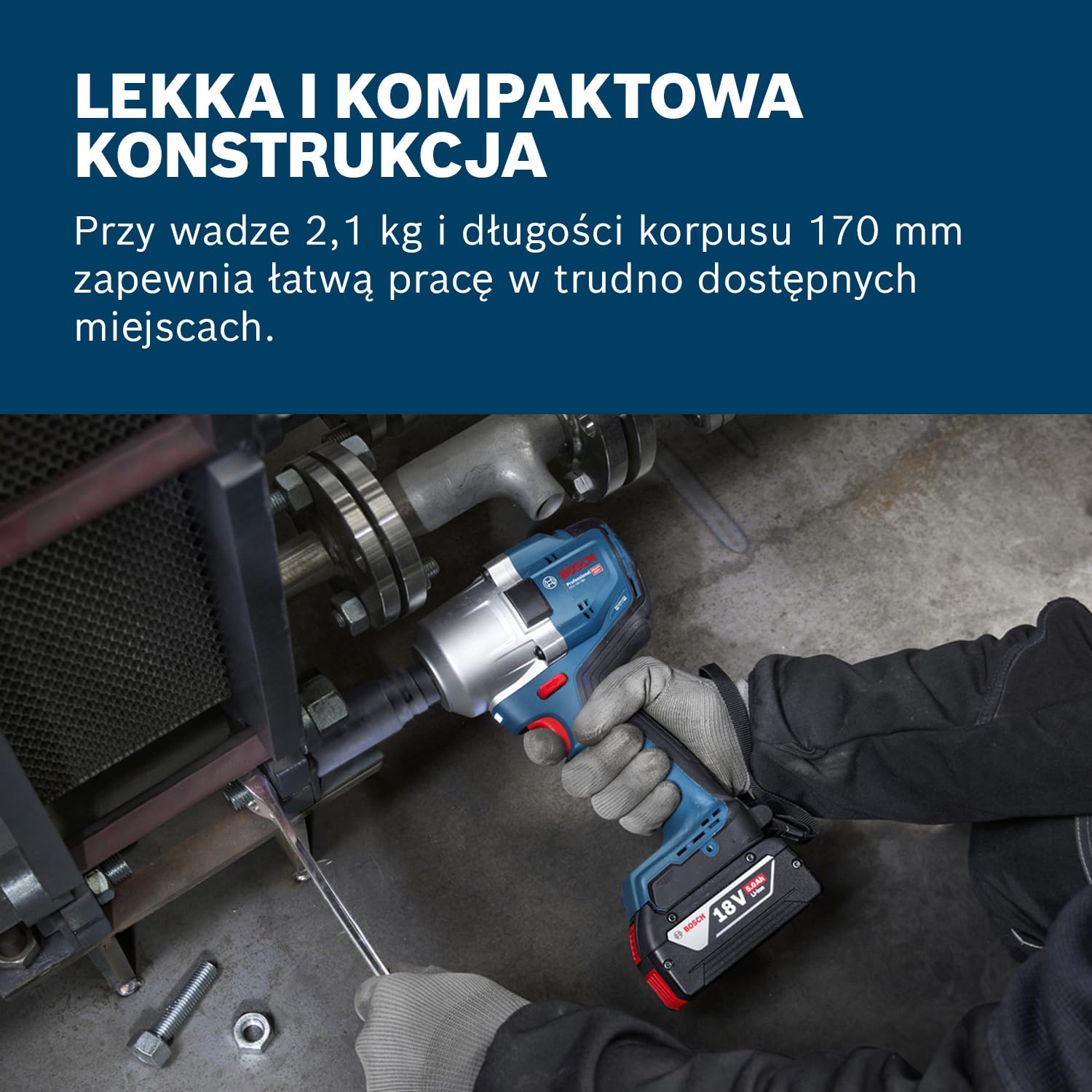 Bosch Professional 18V System Akumulatorowy klucz udarowy GDS 18V-780