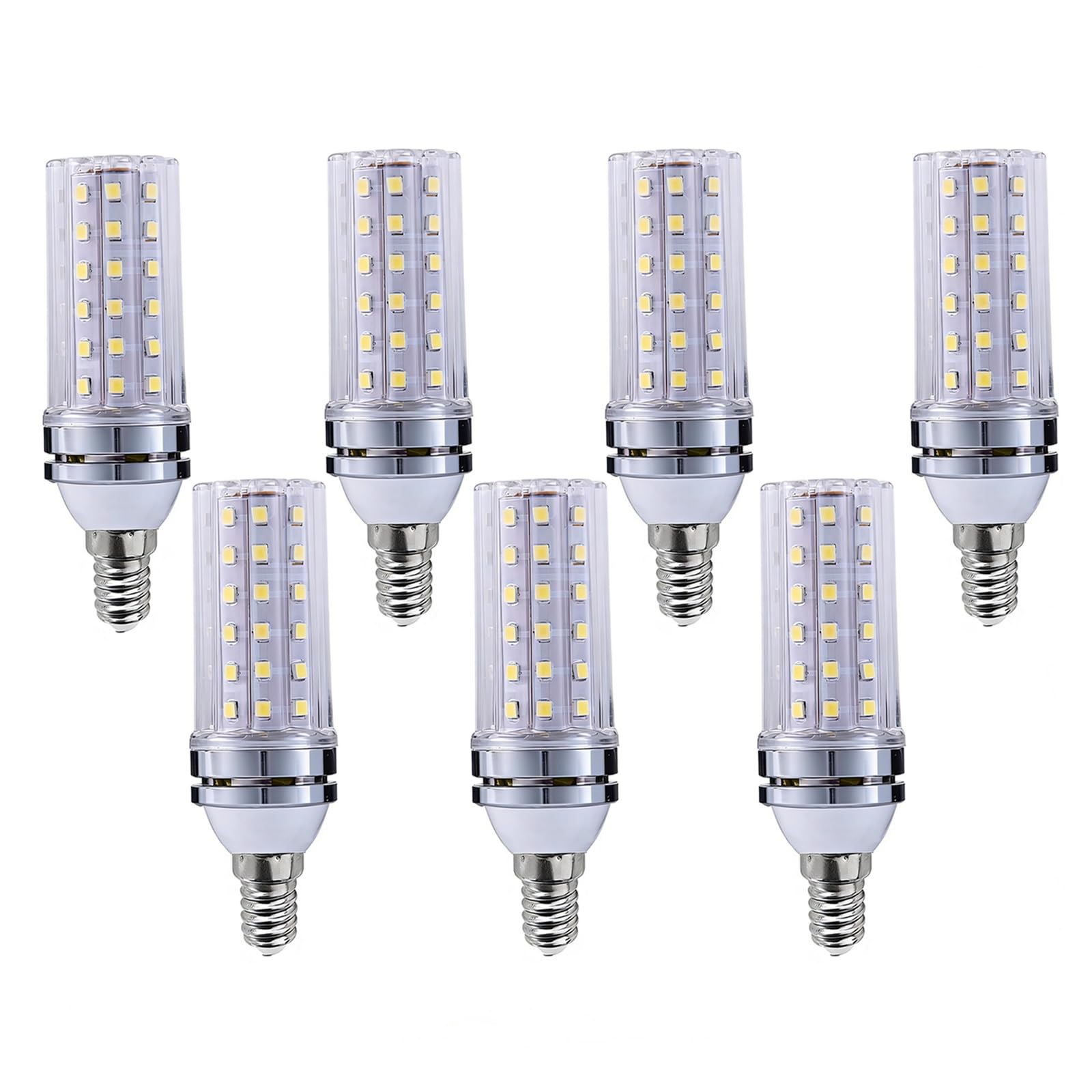 Lampadina LED E14 Luce Naturale 4000K 12W 1200LM Non Dimmabile Senza Sfarfallio Equivalente 120W Attacco SES Piccolo Edison for Lampadario Parete Soffitto Tavolo(7Pack)