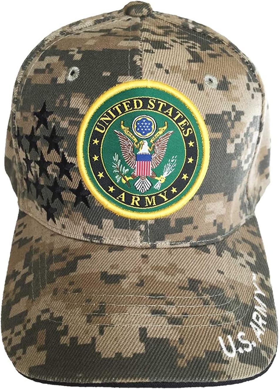 Ashen Fane Army 6 Panel Adjustable Veteran Military Baseball Cap