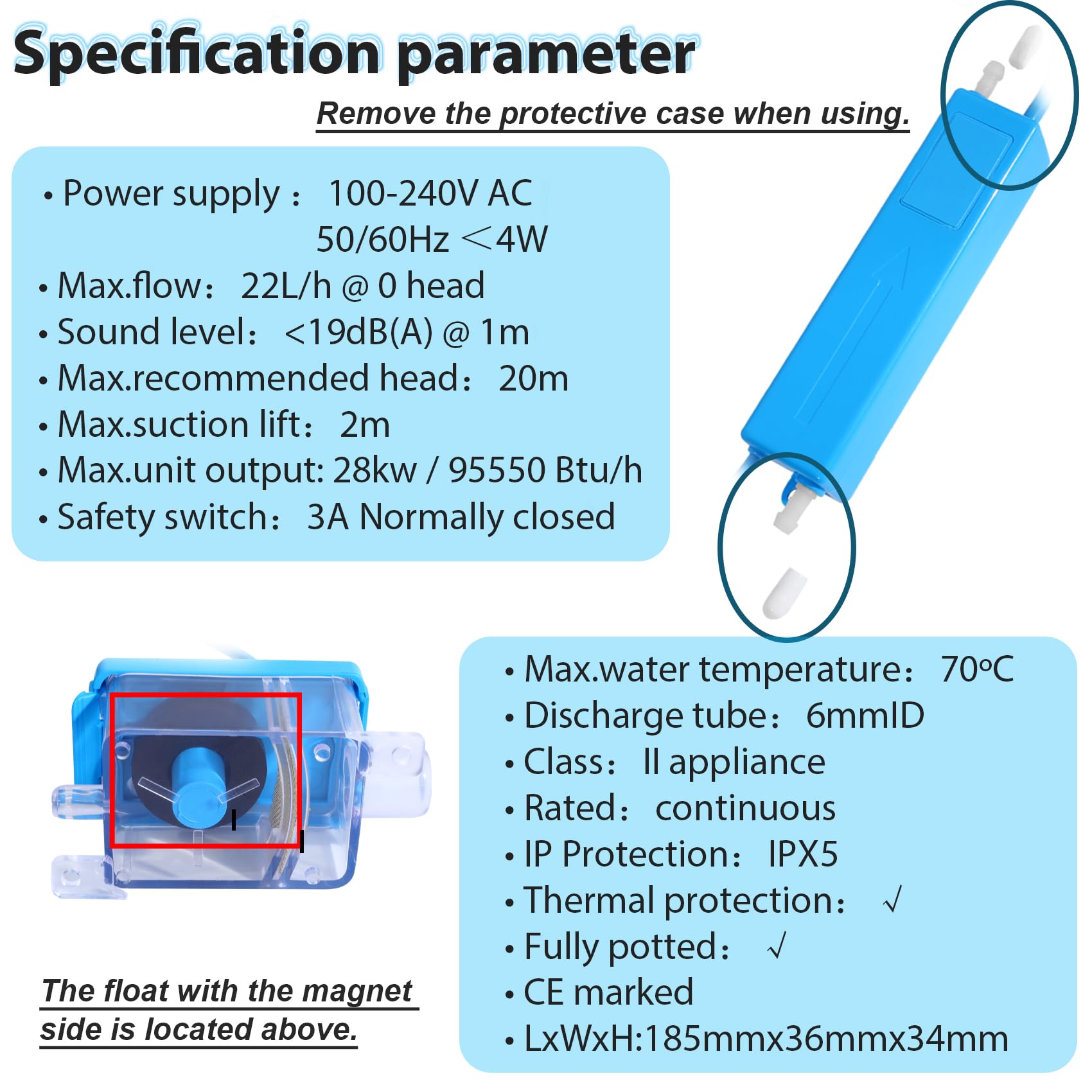 Diversitech IQP-120 120v ClearVue Condensation Pump with Variable Speed, Lcv-120