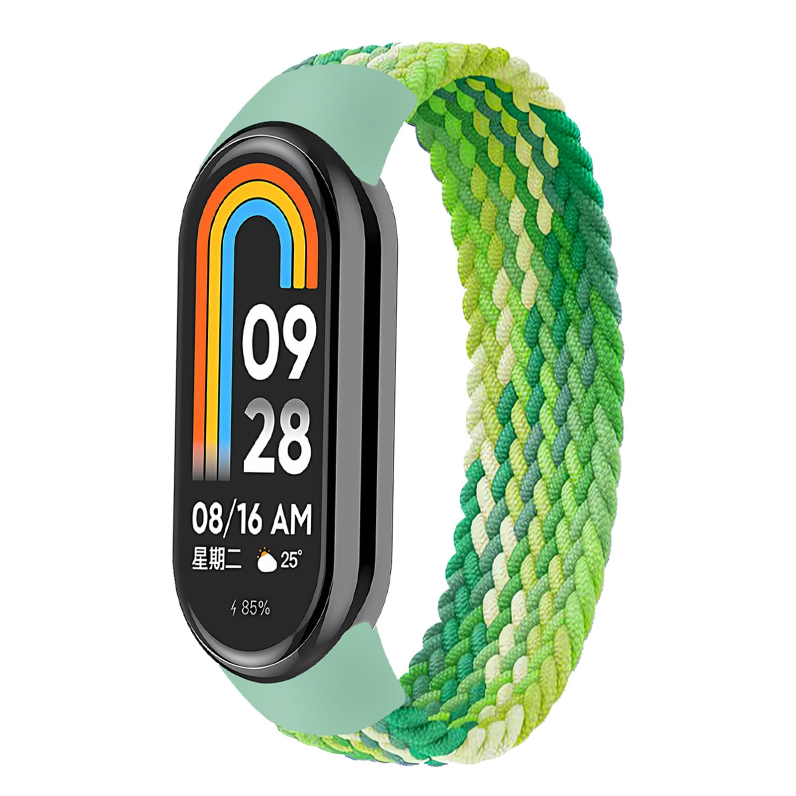 Braided Solo Loop Compatible with Xiaomi Smart Band 10 9 8 Women Men