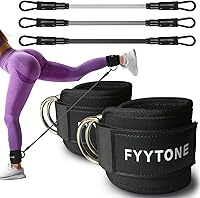 Vista 1 de Bandas de resistencia al tobillo con puños, entrenamiento de mujer para gimnasio en casa, ejercicio de glúteos en casa, correa de tobillo