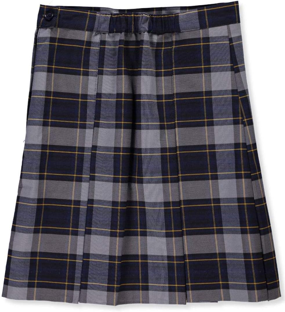 Cookie's Girls' 134 Box Pleated Skirt - Royal/lt. Blue/Gold *Plaid #57*, 18