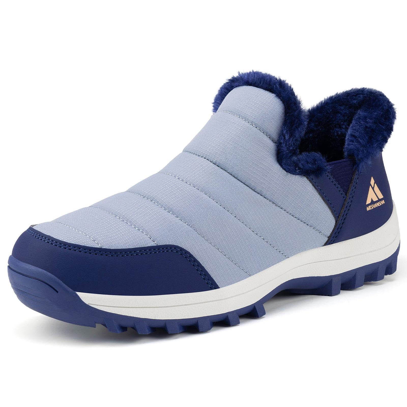 Mishansha Scarpe Invernali da Donna Foderate Antiscivolo Stivali da Neve, Taglie 36-42