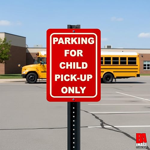 Miniatura 9 de BA IMAGE Letrero de metal de aluminio rojo 001 personalizado con tu mensaje (9 x 12 pulgadas, rojo con blanco, horizontal)