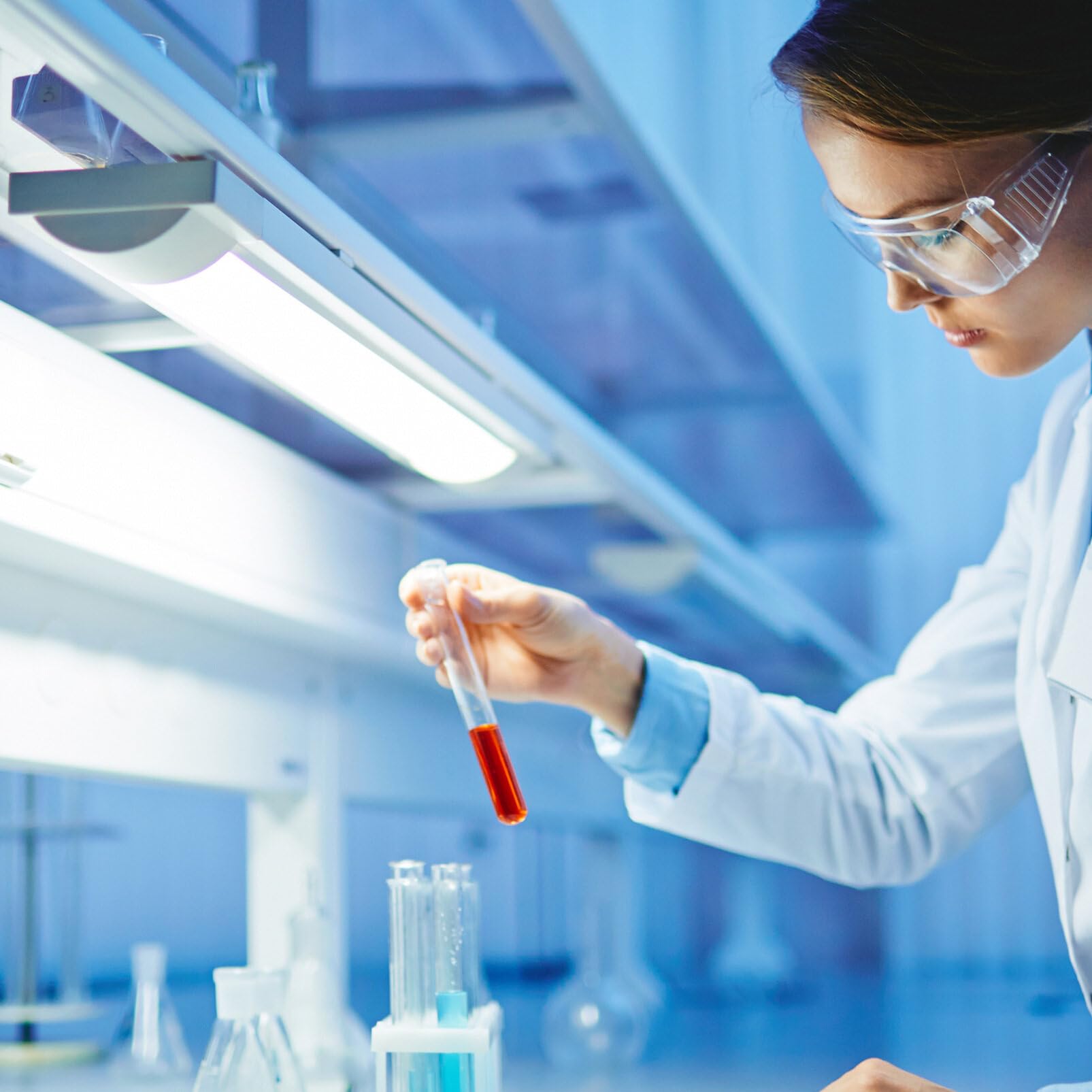 iplusmile 100pezzi Provette Da Centrifuga in Plastica Fondo Tondo Tappo Per Campioni Laboratorio Biologia Chimica Ricerca
