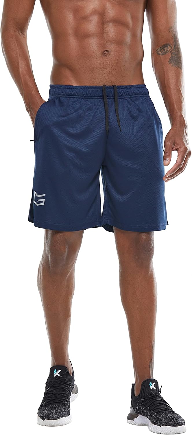 G Gradual Men's 2 Pack 7" Workout Running Shorts Quick Dry Lightweight Gym Shorts with Zip Pockets - Image 3
