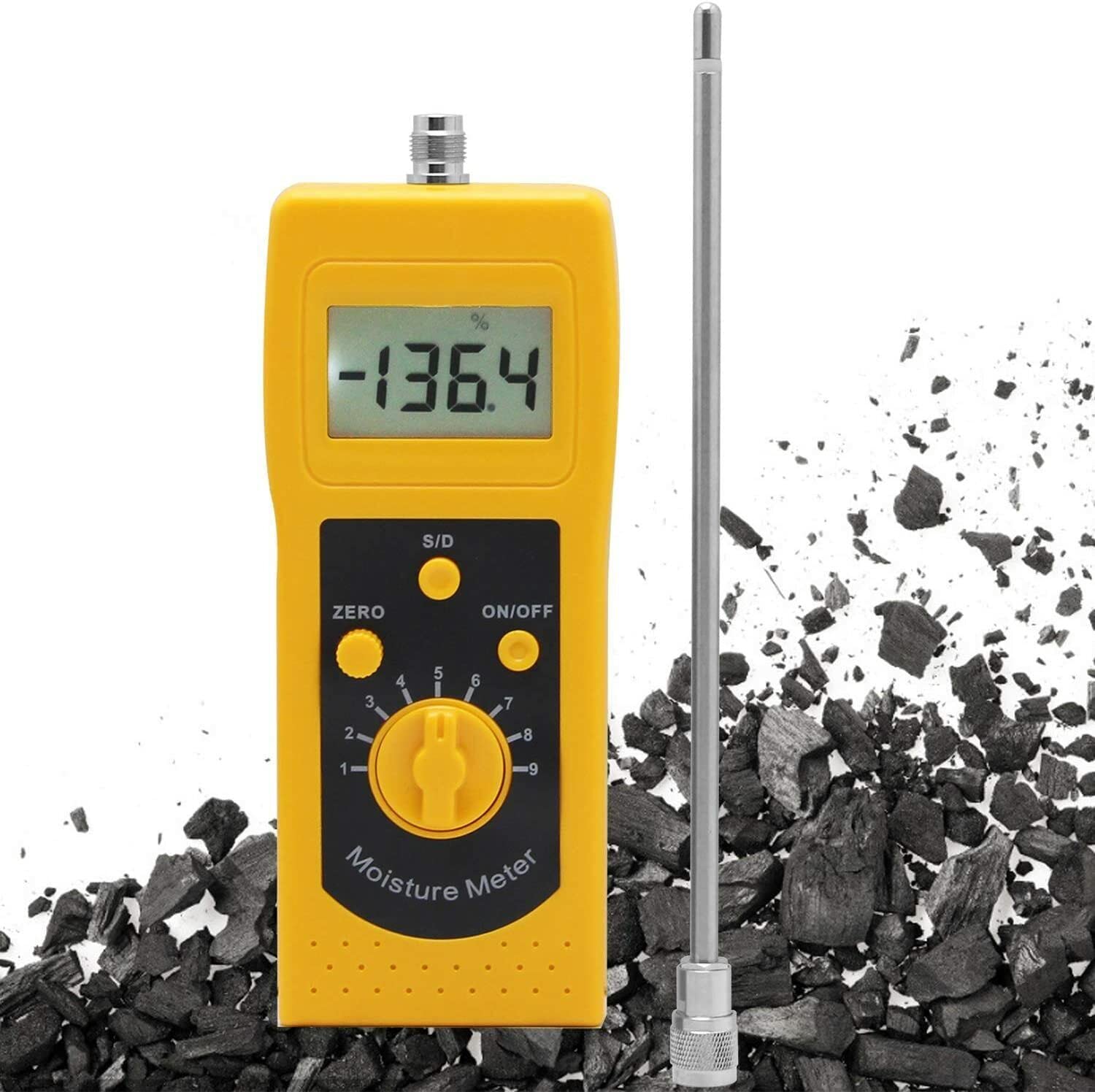 VTSYIQI Coal Powder Moisture Meter Analyzer with LCD Display Moisture