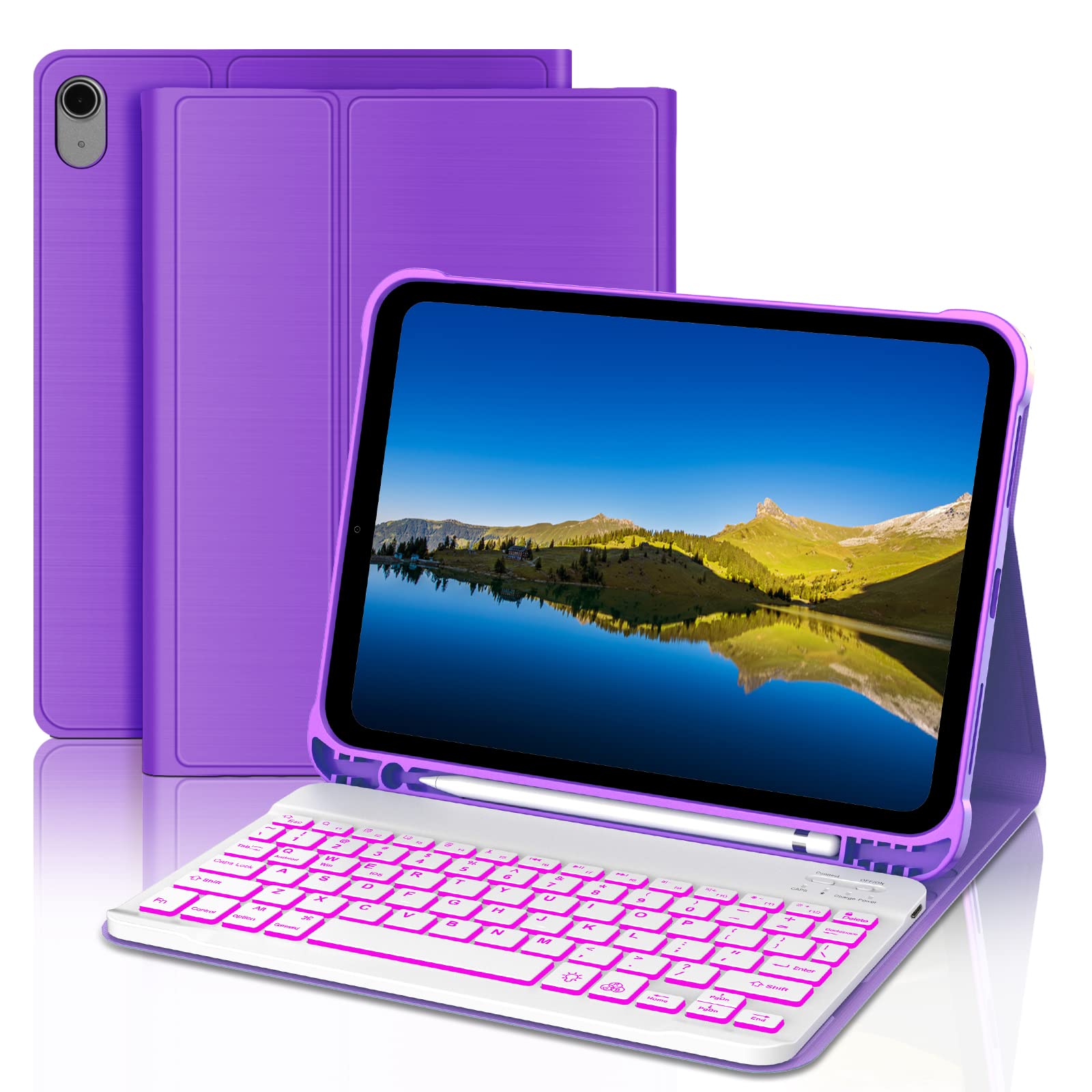 Buy KVAGO Keyboard Case for iPad 10th Generation 10.9 inch 2022, iPad