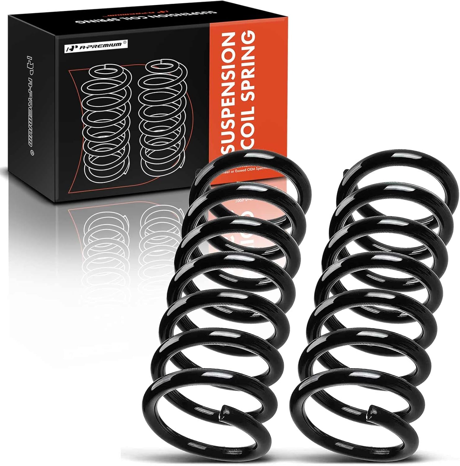 A-Premium 2Pcs Rear Suspension Coil Spring Set Compatible with Chevrolet Equinox 2005-2006 & Pontiac Torrent 2006, Driver and Passenger Side, Replace# 15775612, 15775613