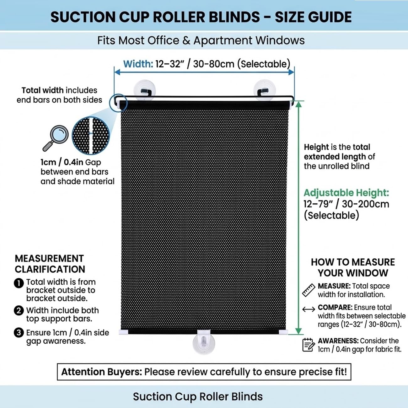 Store à Ventouse Occultant, 30-80cm Store à Ventouse Enrouleur sans Perçage, Protection Solaire et Thermique, Rideau Rétractable pour Fenêtre de Toit et Voiture(Argent,W:80xH:135 cm (31x53 in),)