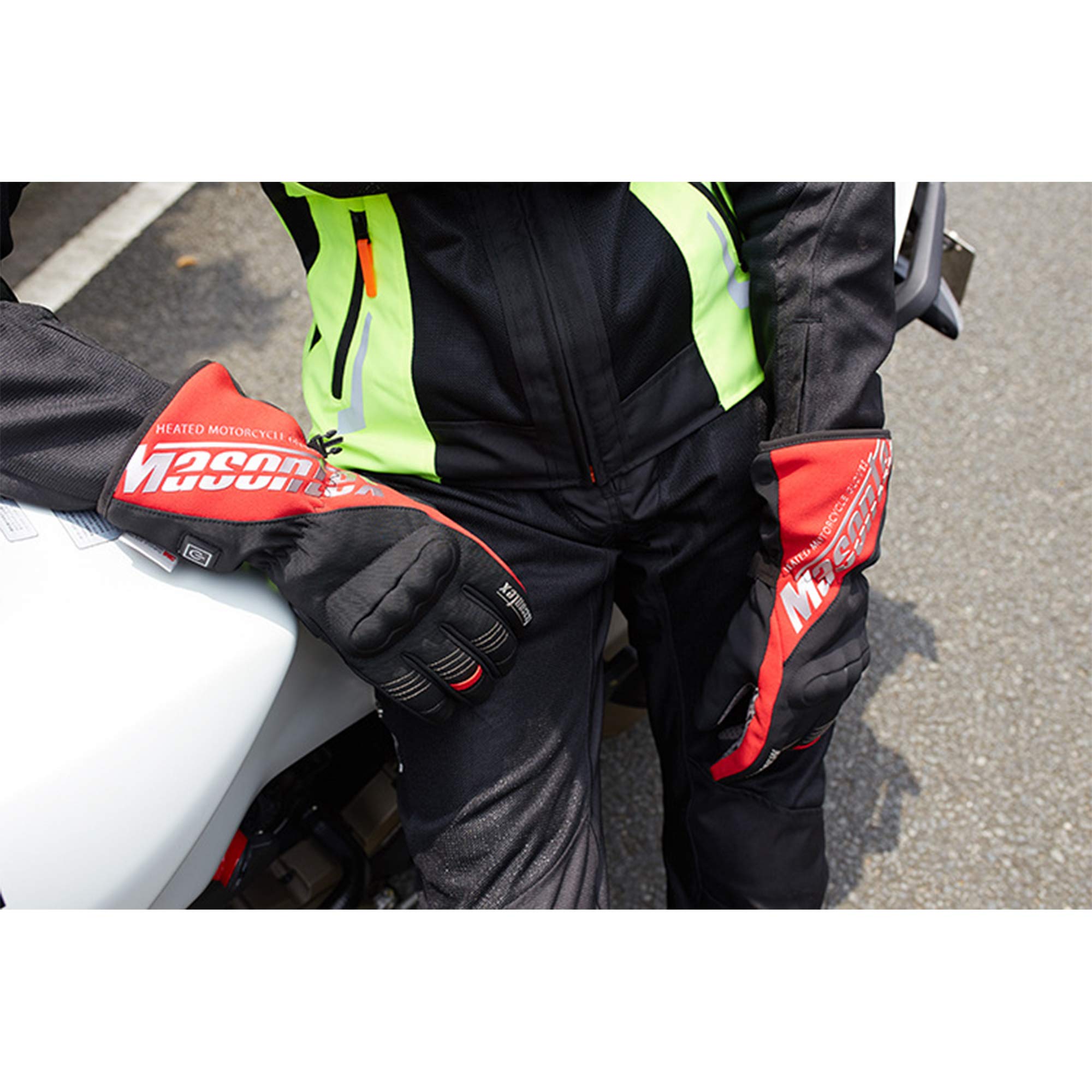 Podgrzewane rękawice motocyklowe do ponownego ładowania ogrzewanie rękawiczki rowerowe zimowe na zewnątrz jazda na nartach ciepłe rękawiczki, XXL
