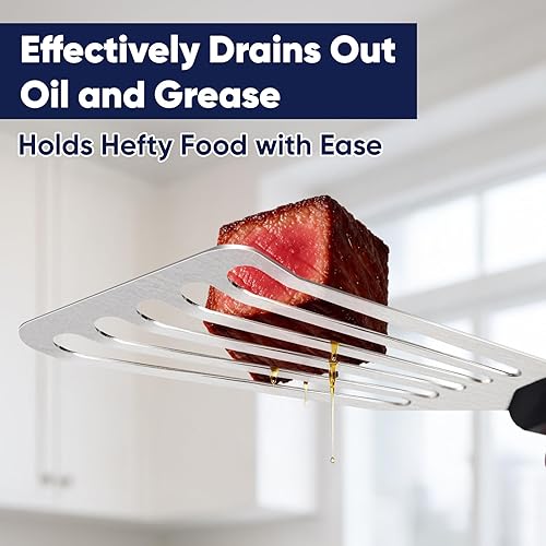 Miniatura 66 de Newness - Servidor de espagueti, [a prueba de óxido, formación integral, duradero] Tenedor para pasta de acero inoxidable 304 con mango ergonómico