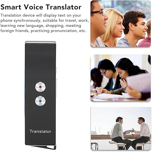 Miniatura 3 de Dispositivo de traductor portátil, traductor de bolsillo inteligente en tiempo real, 74 idiomas, 70 acentos compatibles, traductor bidireccional de