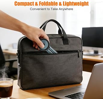 Portable Laptop Stand Travel, 3-in-1 Desk Tablet Mount Computer Holder Magnetic Phone Holder Tripod, for 1015.6 Laptops and 413 Tablets/Phones, Compact Foldable Metal, 8-Level Height Adjustment