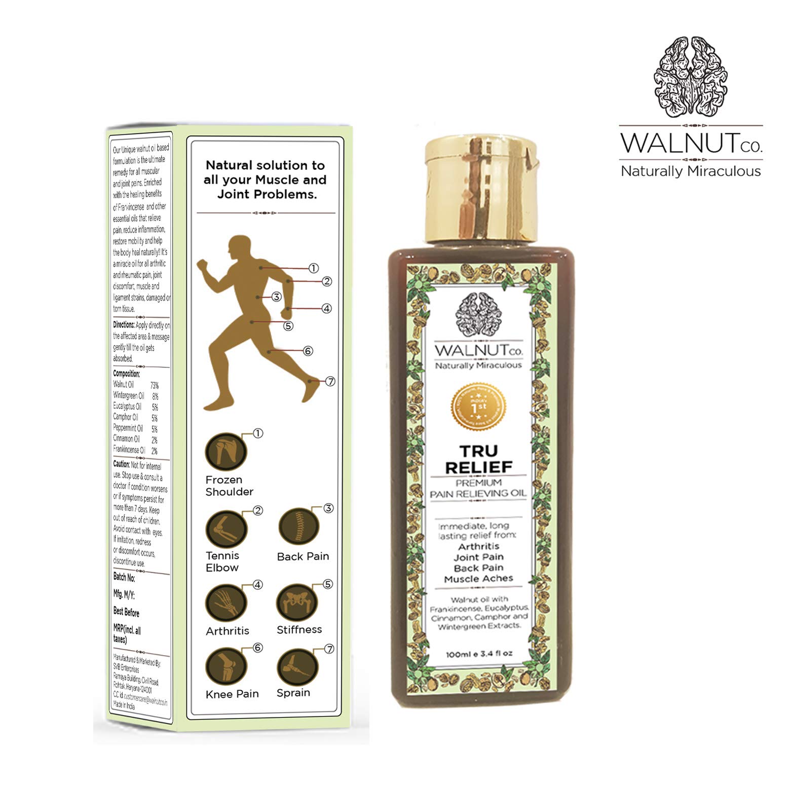 WALNUT co Tru Relief Pain Oil India’s 1st Premium Walnut Based
