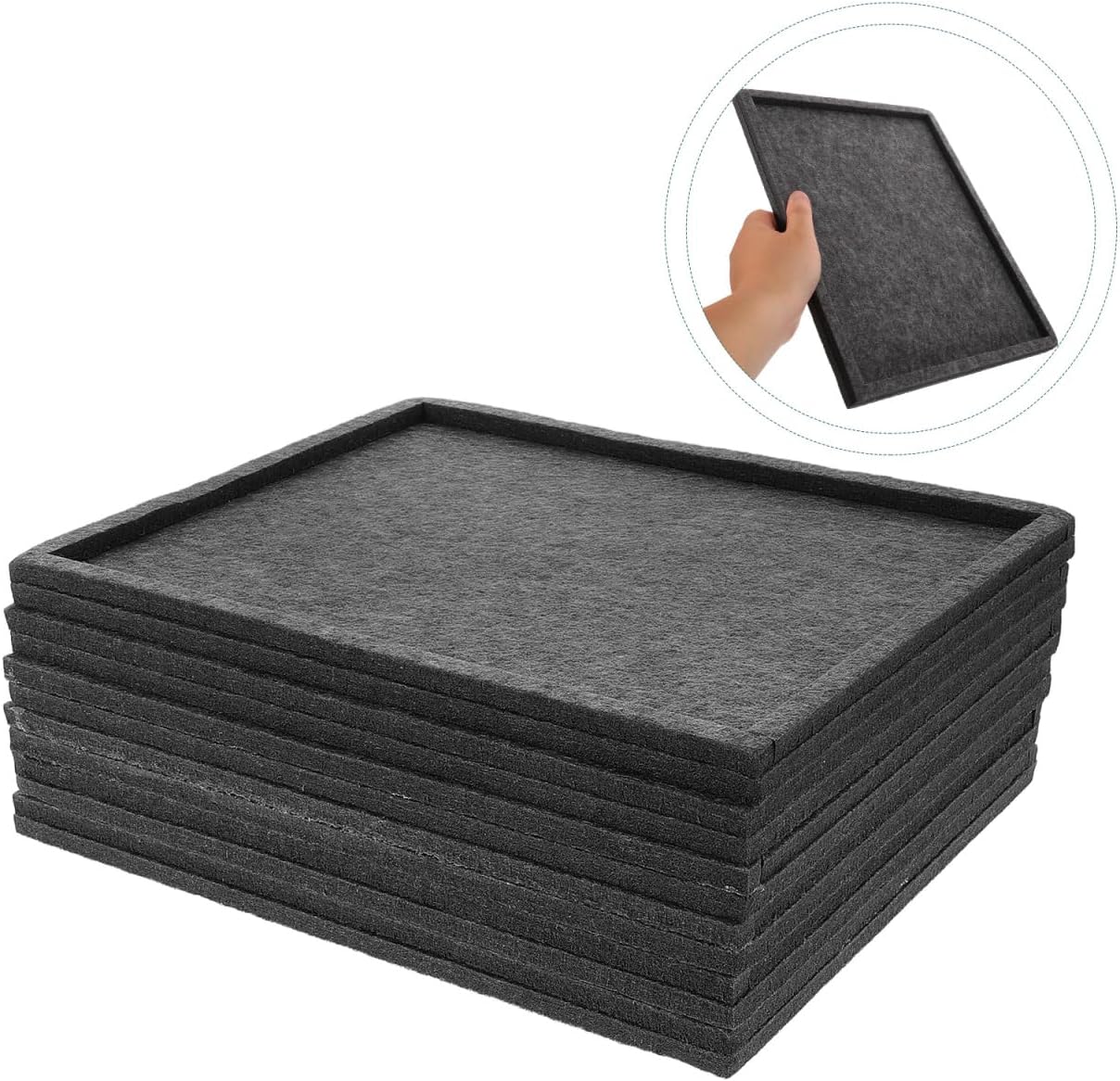 6PCS Jigsaw Puzzle Board Puzzle Mat Plate Building Blocks Sorting Tray Multifunctional Tray Storage for Multipurpose Organizer Small Beads for 1000 Pieces Jigsaws