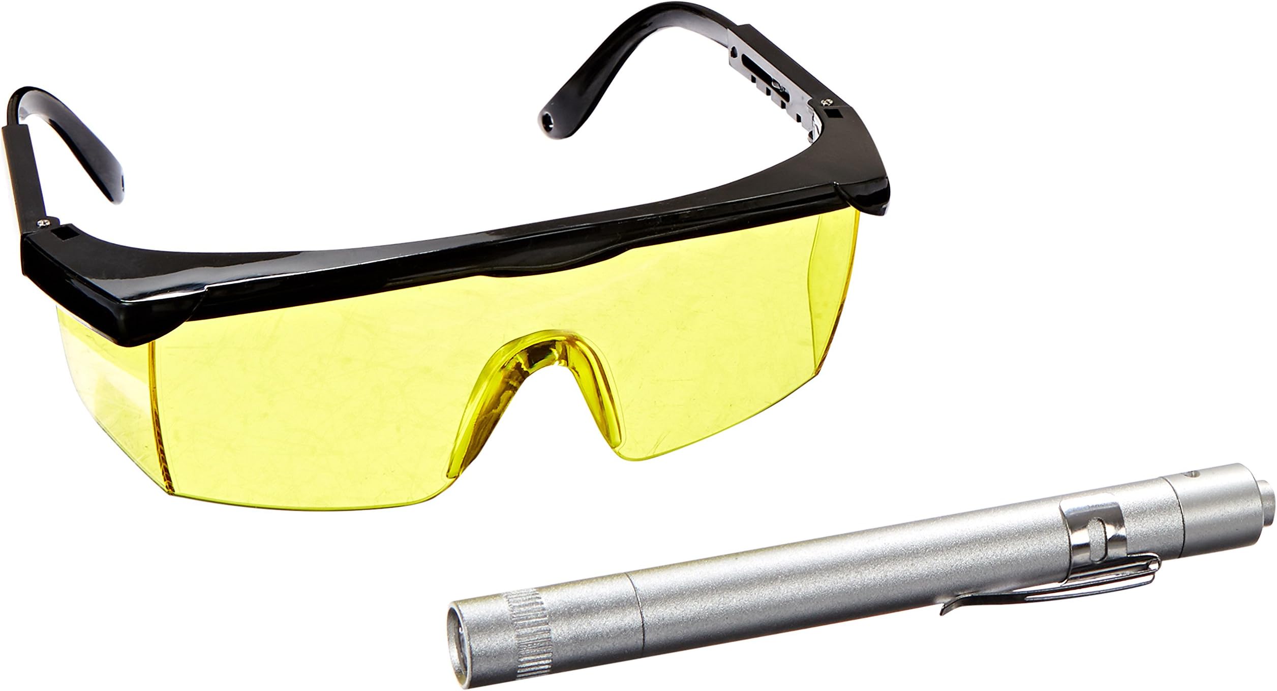InterDynamics Certified AC Pro Car Air Conditioner Stop Leak Detector Kit, Glasses and UV Pen for Detecting O Ring or Hose Leaks, Professional Grade, 438
