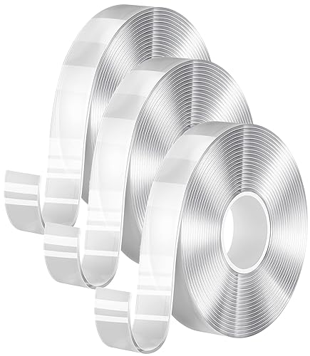 Cinta adhesiva de doble cara resistente, nano transparente multiusos, cinta adhesiva resistente, extraíble, reutilizable, transparente, para pared,