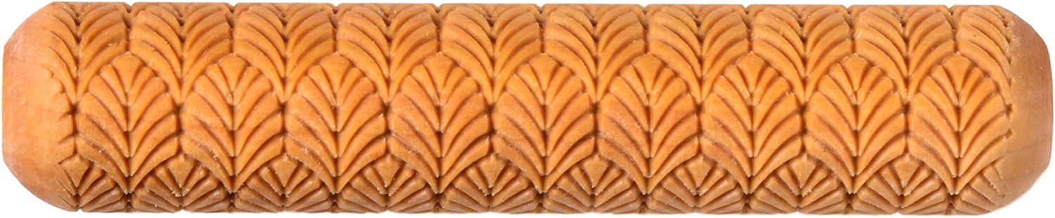 MKM Pottery Tools Wood Big Hand Rollers for Clay (BHR-16 Origami)