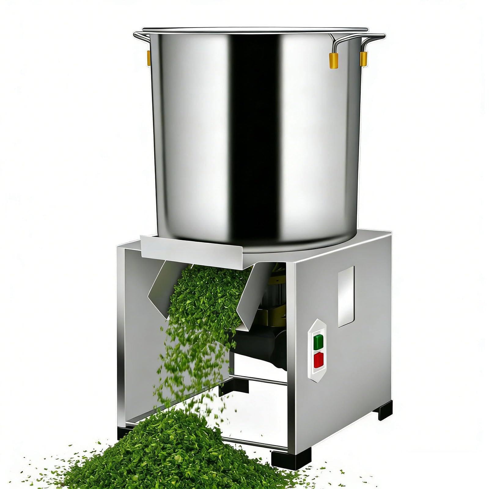 GSHSHOU Commercial Food Processor 1800w Electric Vegetable Chopper,Large-Diameter Feed Inlet, Professional Veggie Shredder Grater, Breeding Crusher for Chicken Duck Feed Processing
