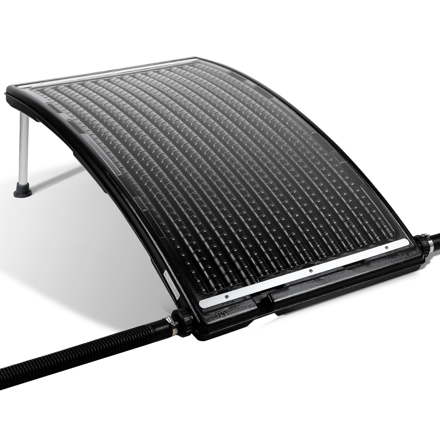 Colector solar de calefacción solar para piscina, 110 x 65 cm, 32/38 mm | Calefacción solar para piscina con conector de 32/38 mm, colector HDPE y accesorios para piscinas elevadas