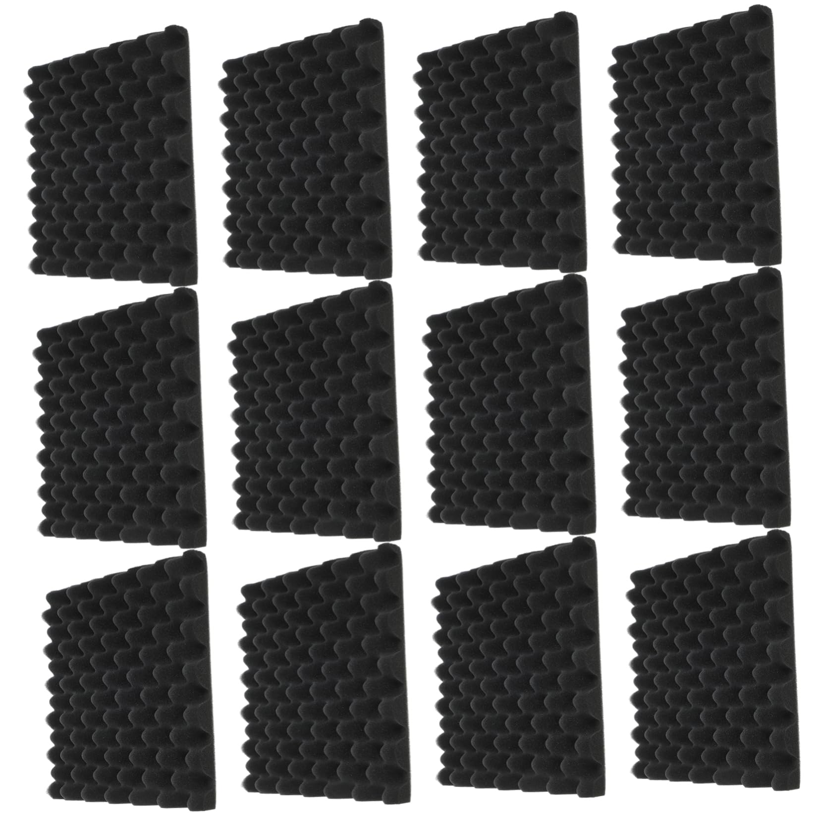 12 Piezas Paneles Insonorizantes Autoadhesivos, 30x30x5 Cm