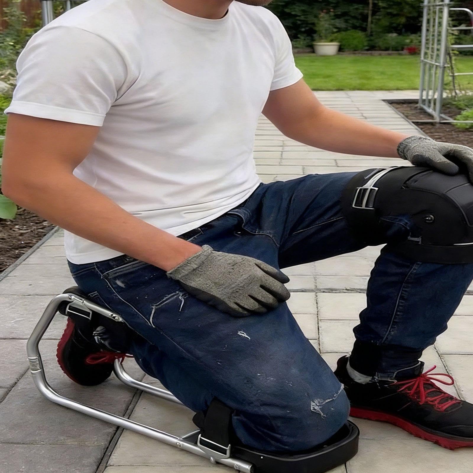 Asiento de Rodillas: Facilita El Trabajo, Es Ligero, Ergonómico Y Portátil.